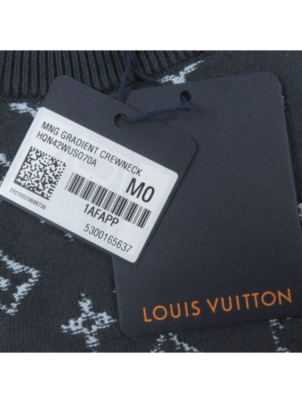 Louis Vuitton 2024 1 Afapp Monogram Gradient Crewneck Sweater Knit Blue Grey - Picture 9 of 9